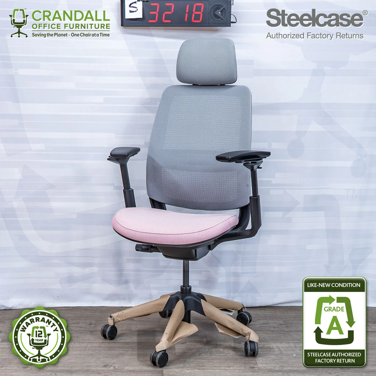 S-3218 - Steelcase Series 2 with Headrest - Grade A