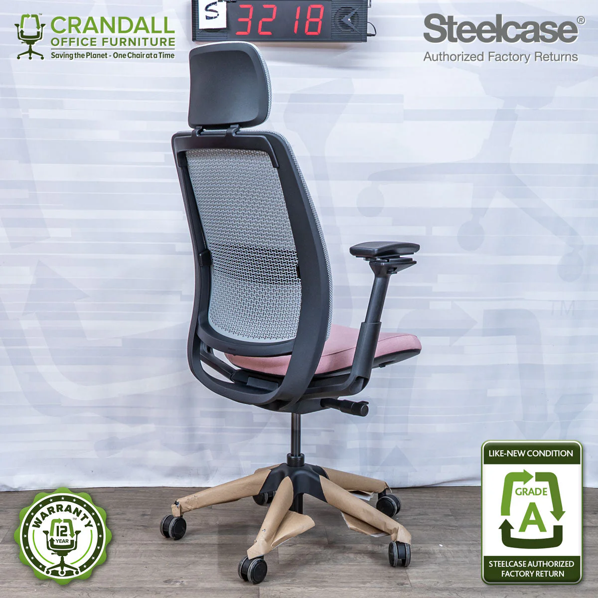 S-3218 - Steelcase Series 2 with Headrest - Grade A - Image 2