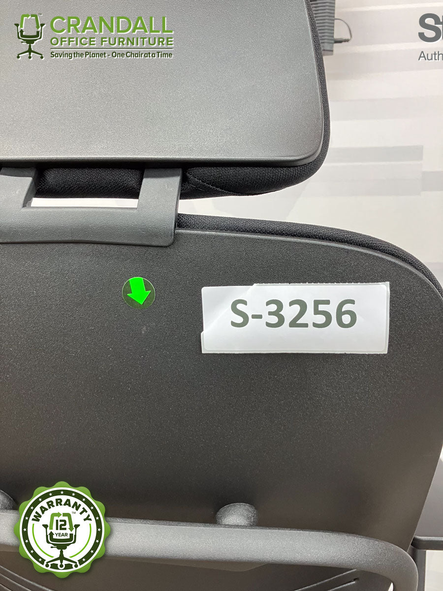S-3256 - Steelcase V2 Leap with Headrest - Grade B - Image 3
