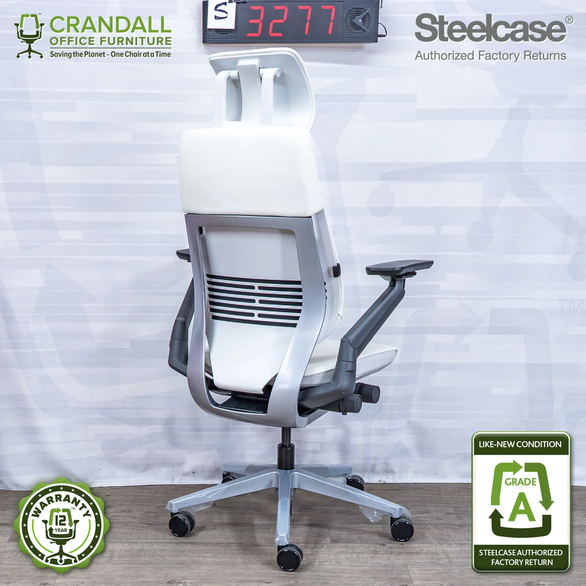 S-3277 - Steelcase Gesture with Headrest - Grade A - Image 2