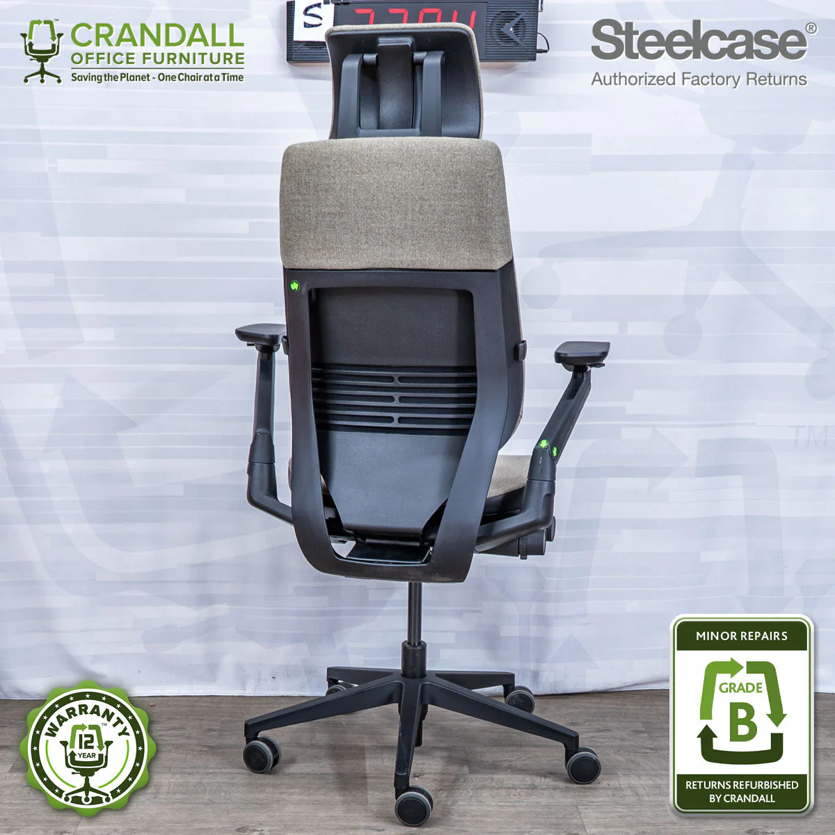 S-3294 - Steelcase Gesture with Headrest - Grade B - Image 2