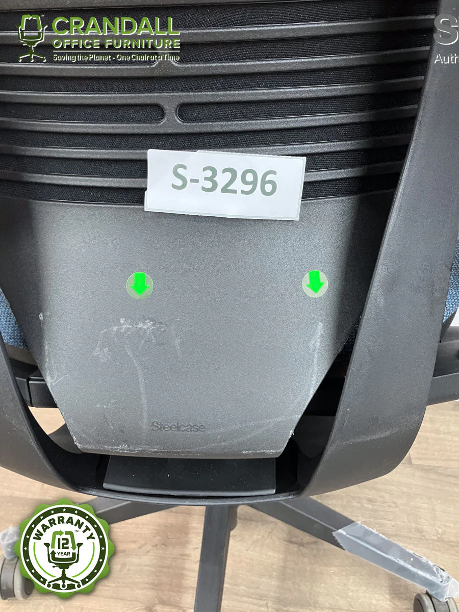 S-3296 - Steelcase Gesture with Headrest - Grade B - Image 3