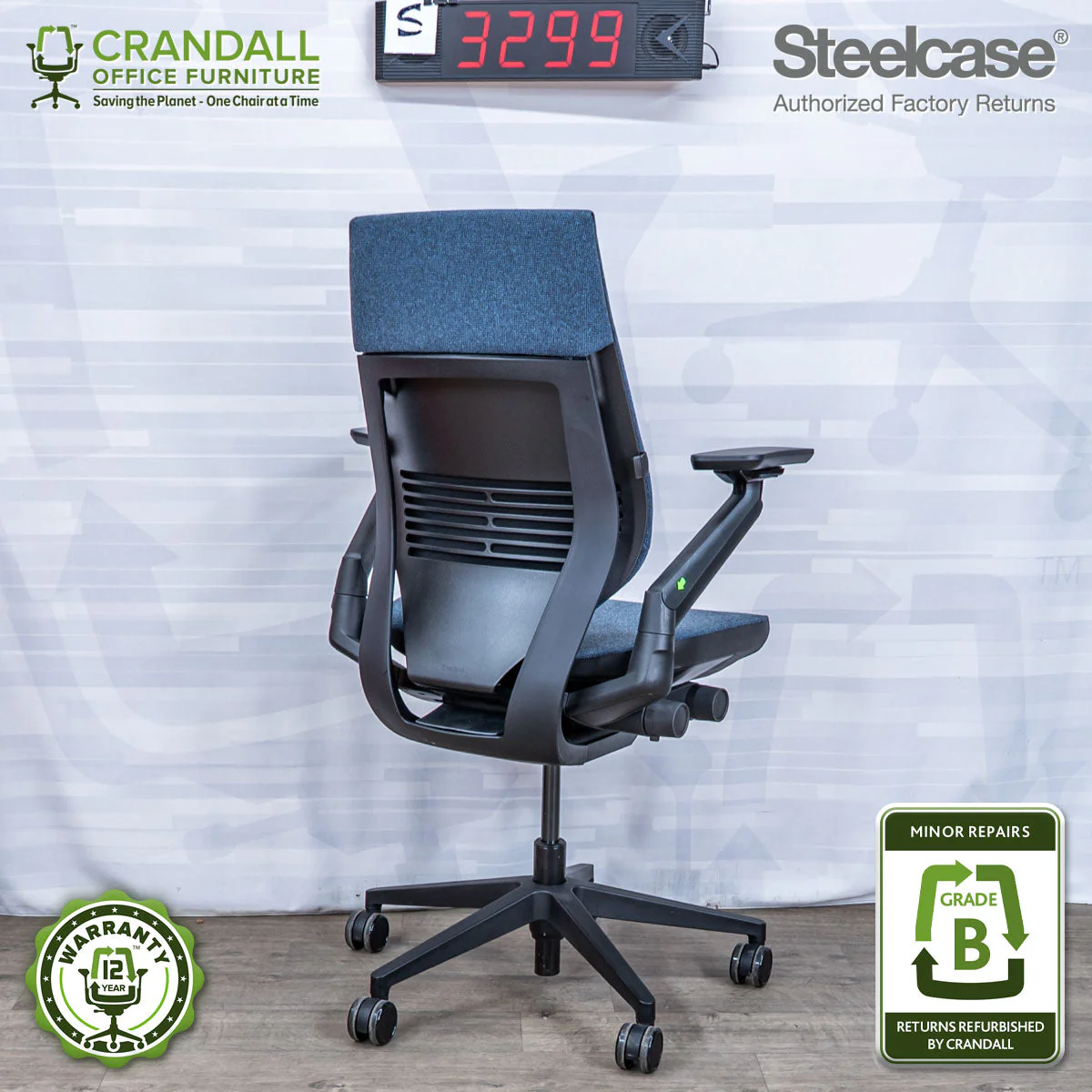 S-3299 - Steelcase Gesture - Grade B - Image 2
