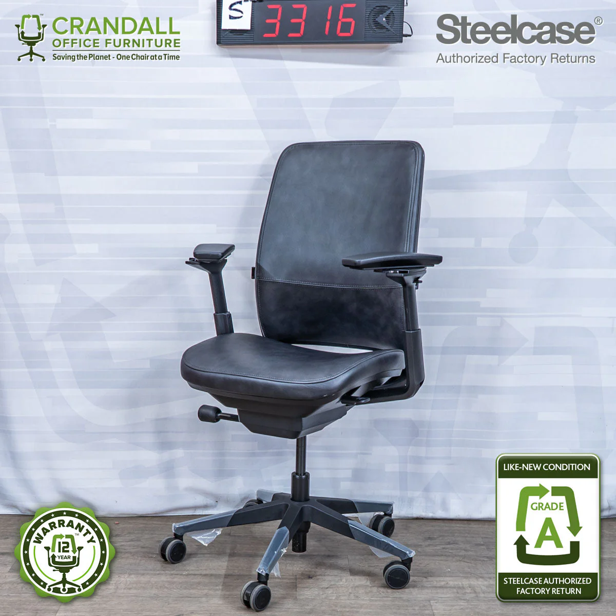 S-3316 - Steelcase Amia - Grade A