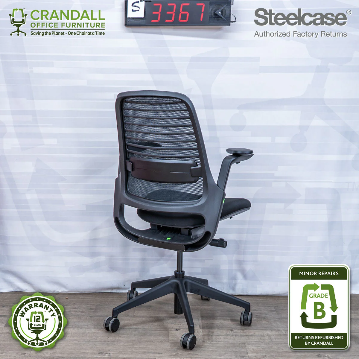 S-3367 - Steelcase Series 1 - Grade B - Image 2