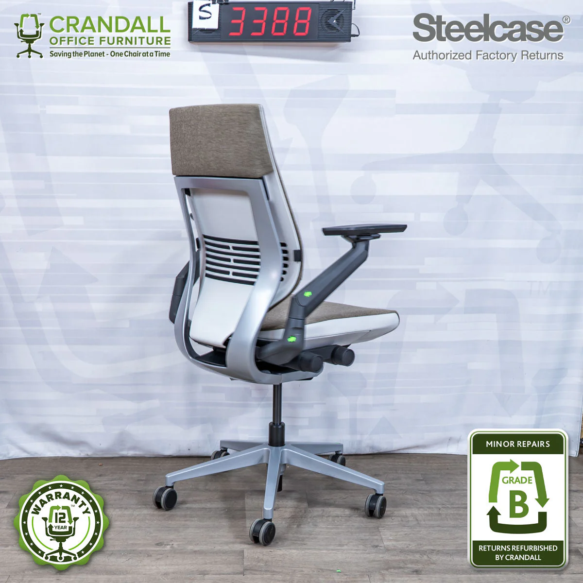 S-3388 - Steelcase Gesture - Grade B - Image 2
