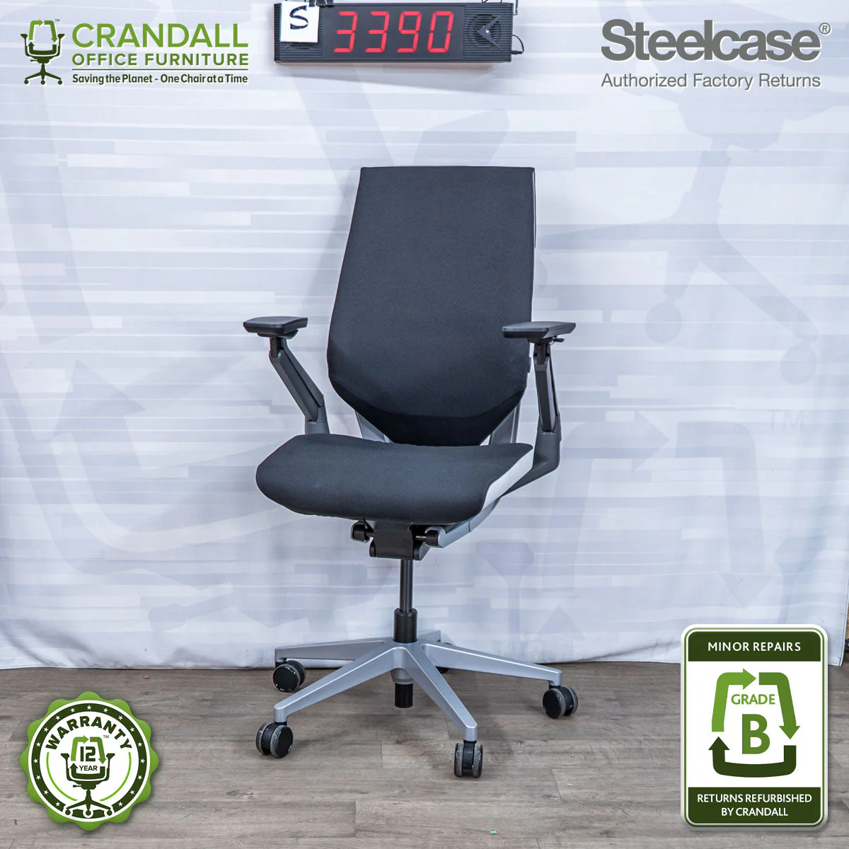 S-3390 - Steelcase Gesture - Grade B