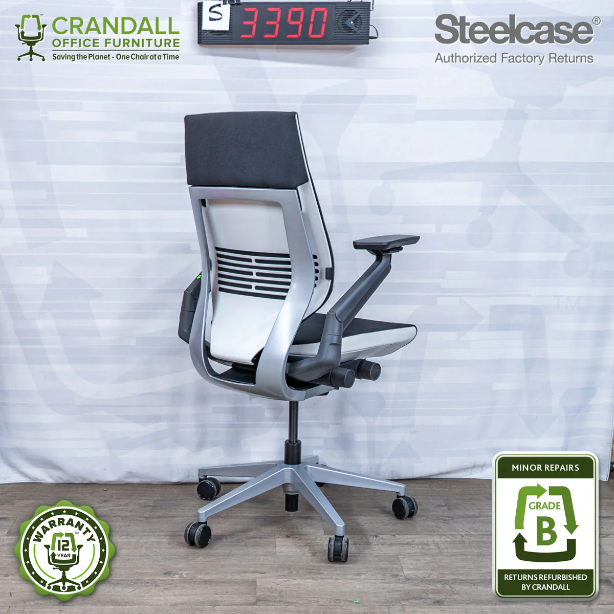 S-3390 - Steelcase Gesture - Grade B - Image 2