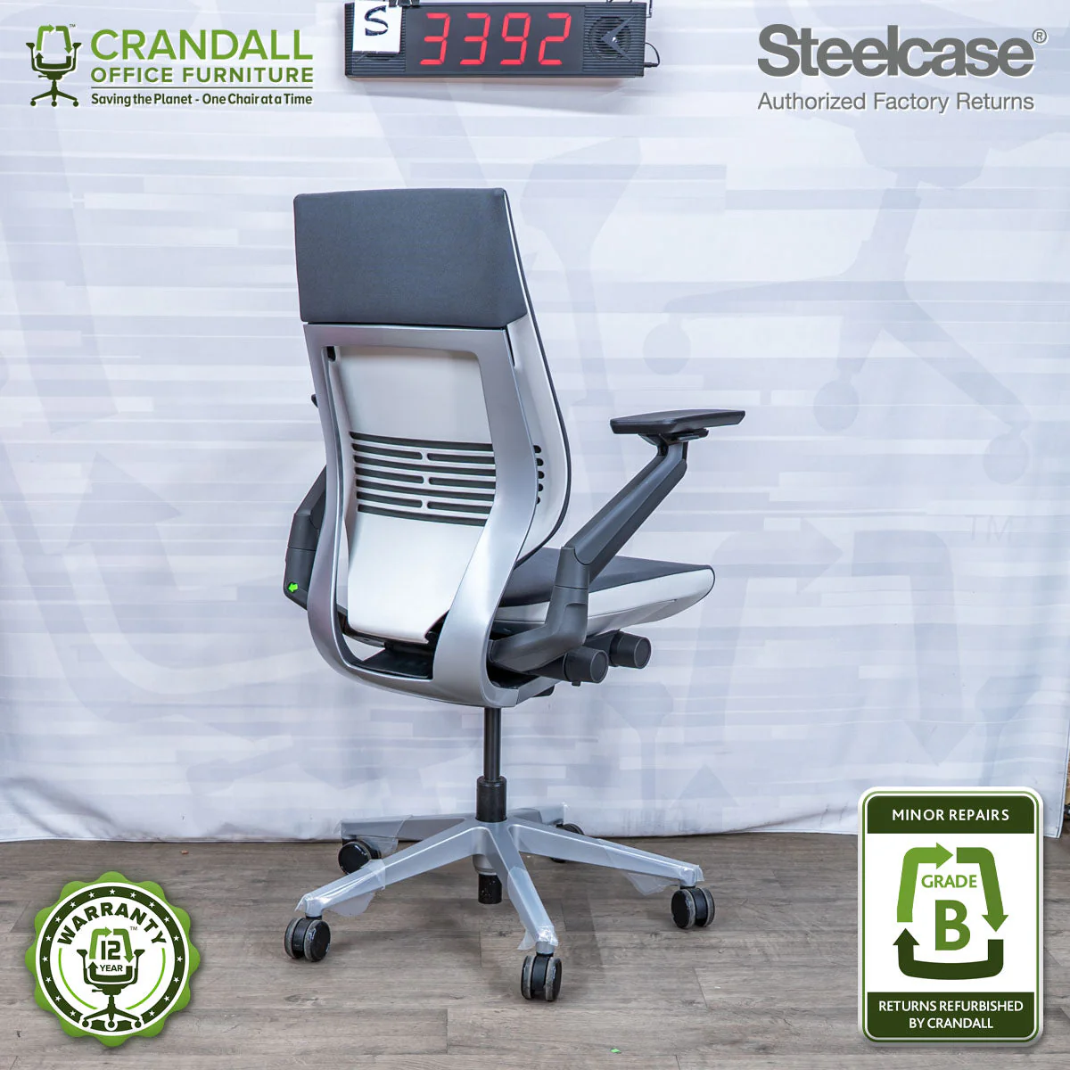 S-3392 - Steelcase Gesture - Grade B - Image 2