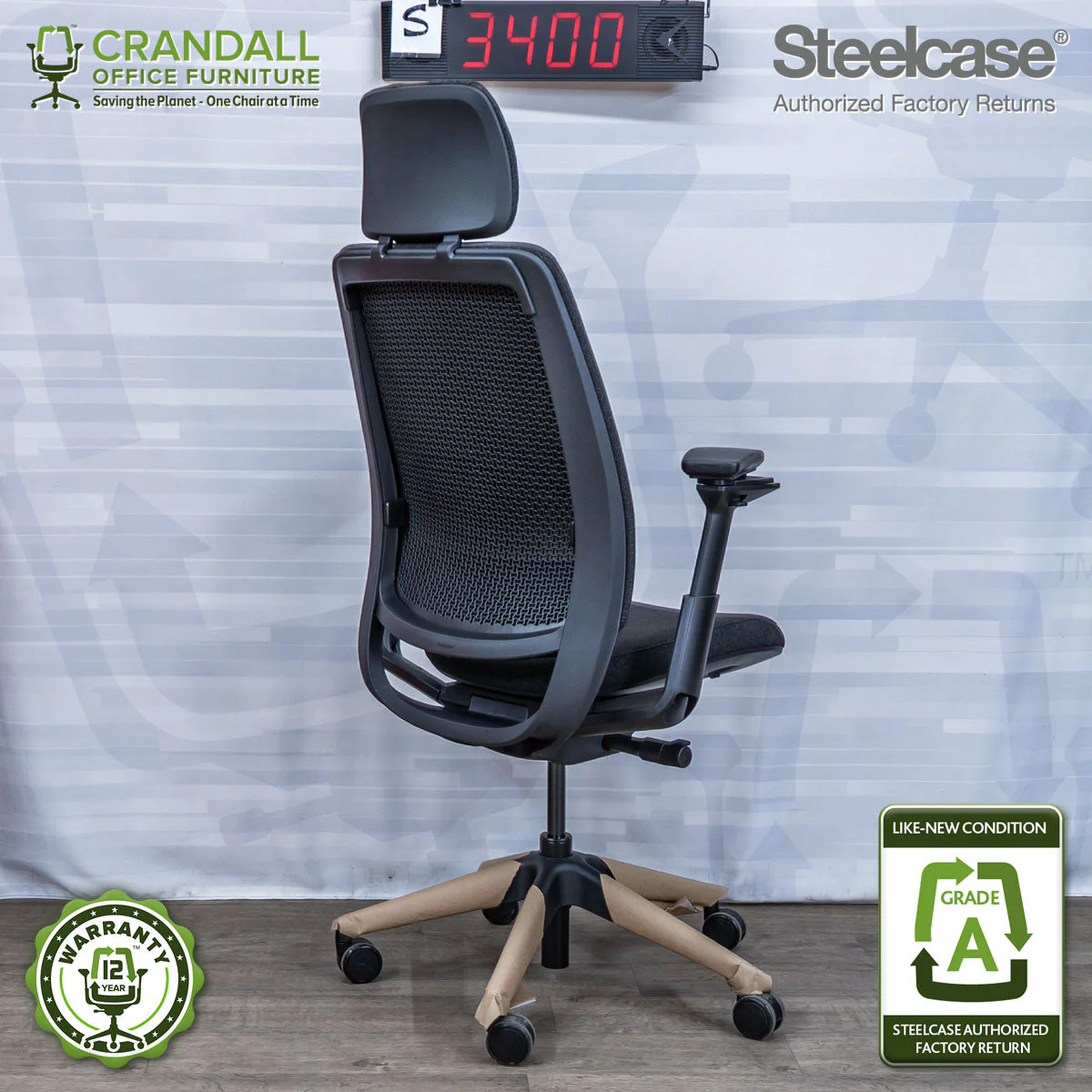 S-3400 - Steelcase Series 2 with Headrest - Grade A - Image 2