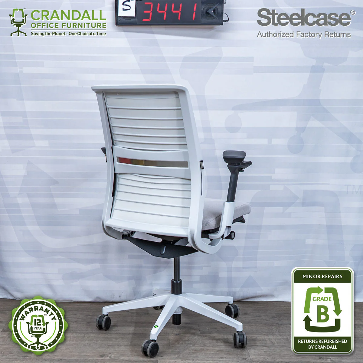 S-3441 - Steelcase Think - Grade B - Image 2