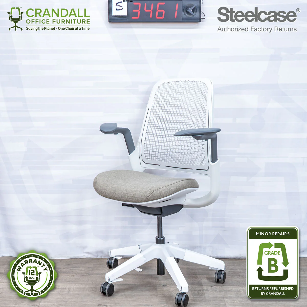 S-3461 - Steelcase Series 1 - Grade B