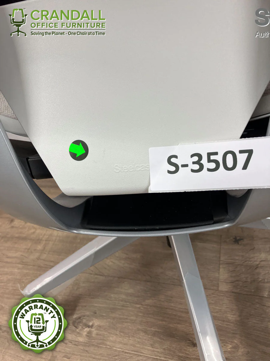 S-3507 - Steelcase Gesture with Headrest - Grade B - Image 3
