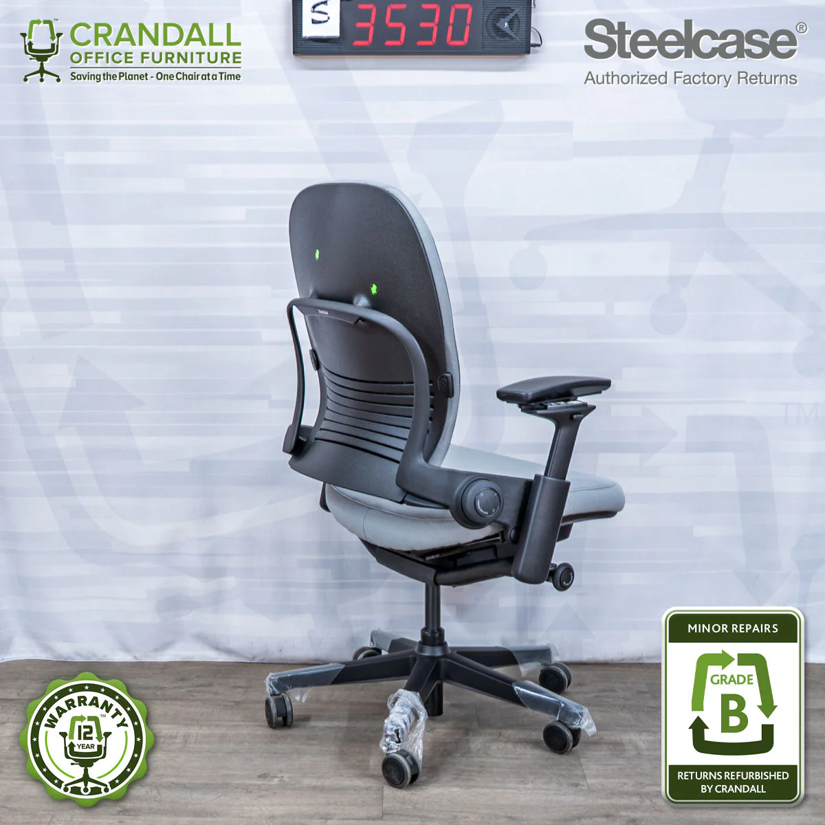S-3530 - Steelcase Leap Plus - Grade B - Image 2