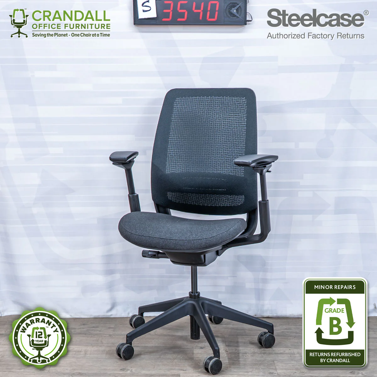 S-3540 - Steelcase Series 2 - Grade B
