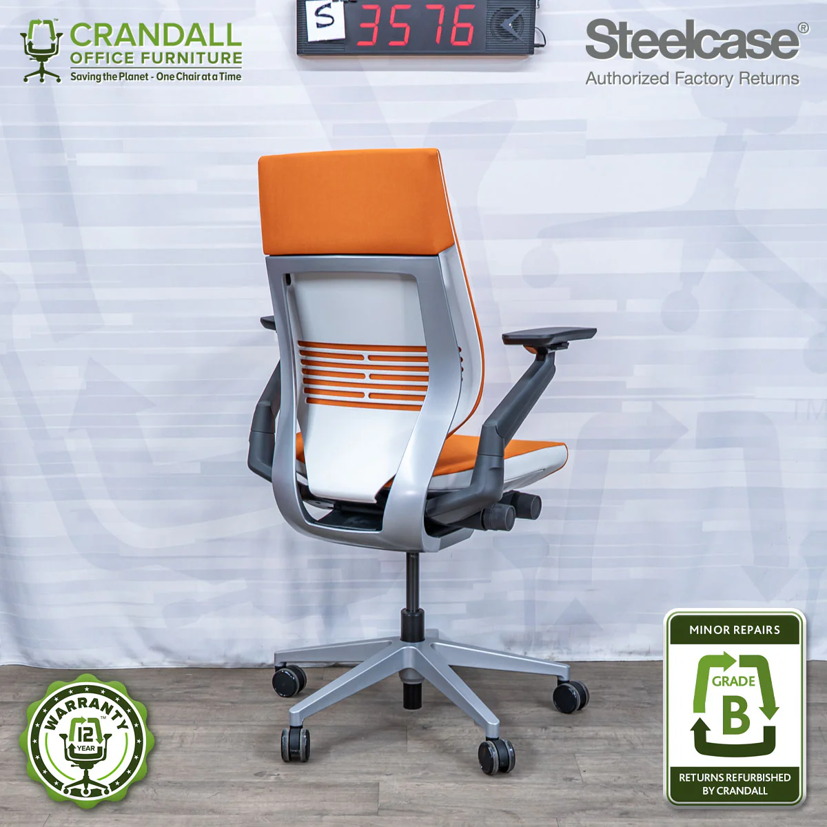 S-3576 - Steelcase Gesture - Grade B - Image 2