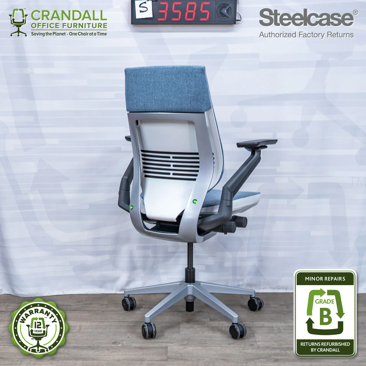 S-3585 - Steelcase Gesture - Grade B - Image 2