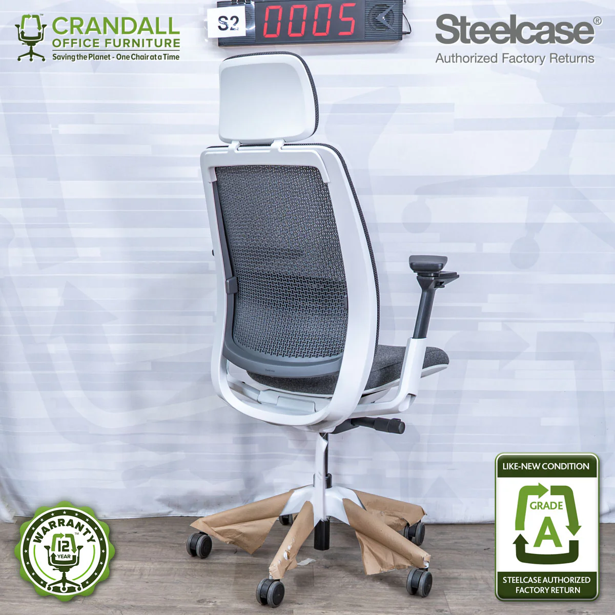 S2-0005 - Steelcase Series 2 with Headrest - Grade A - Image 2