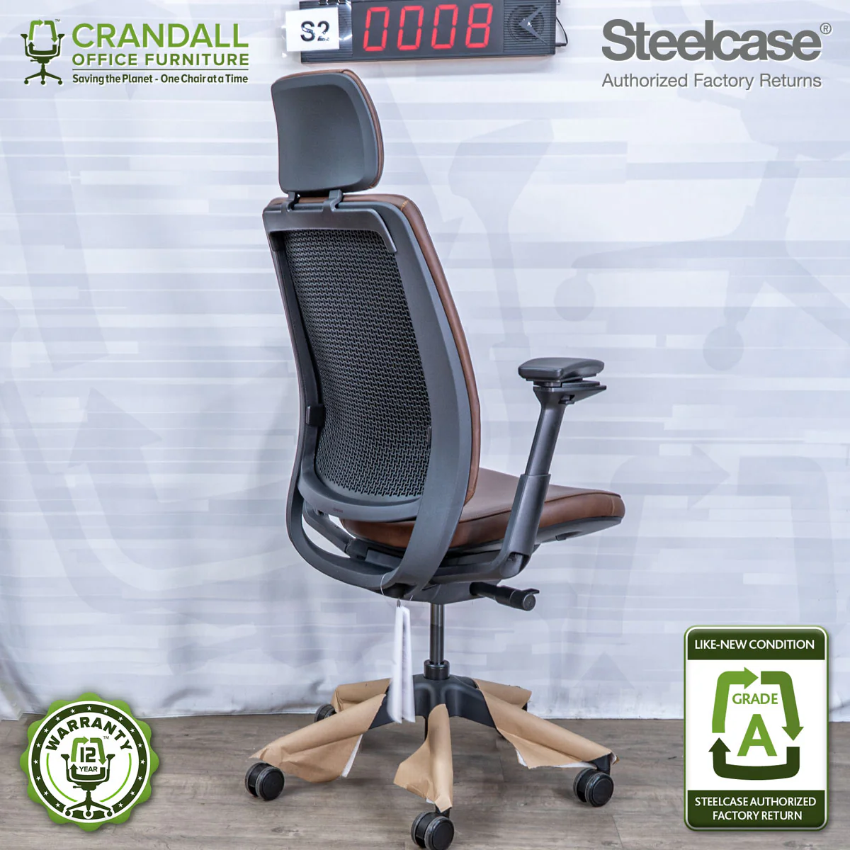 S2-0008 - Steelcase Series 2 with Headrest - Grade A - Image 2