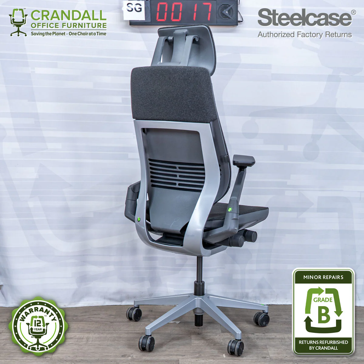 SG-0018 - Steelcase Gesture with Headrest - Grade B - Image 2