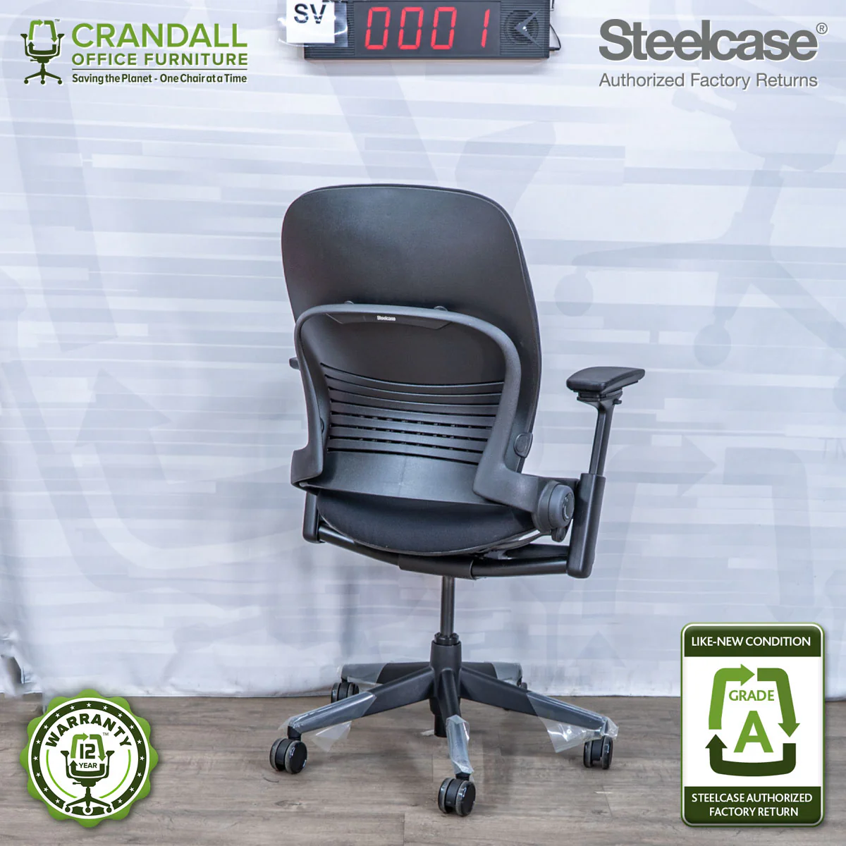 SL-0001 - Steelcase V2 Leap - Grade A - Image 2