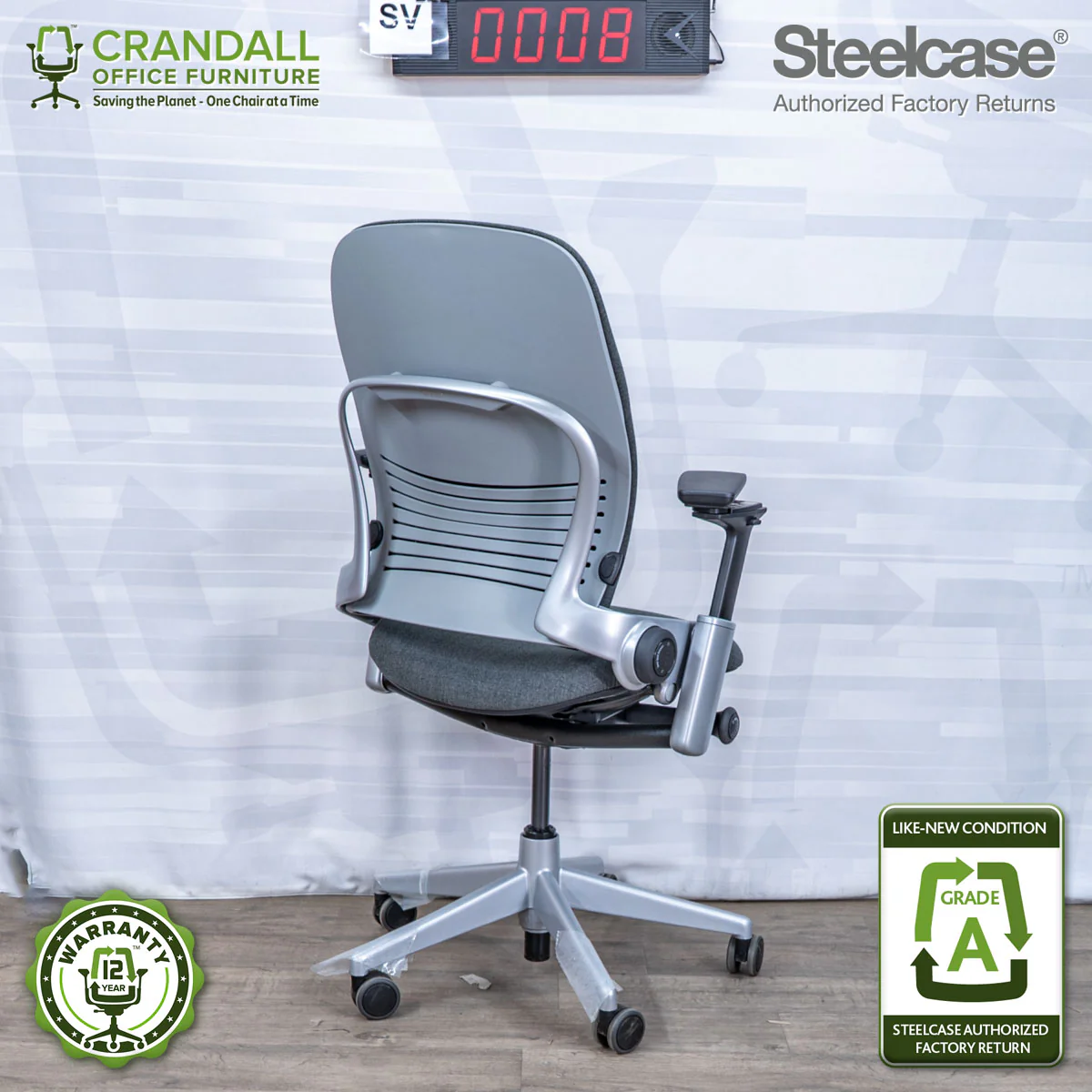 SL-0008 - Steelcase V2 Leap - Grade A - Image 2