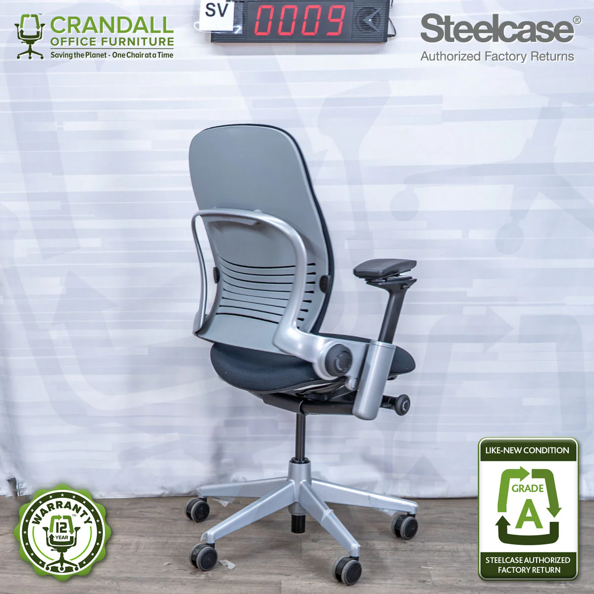 SL-0009 - Steelcase V2 Leap - Grade A - Image 2