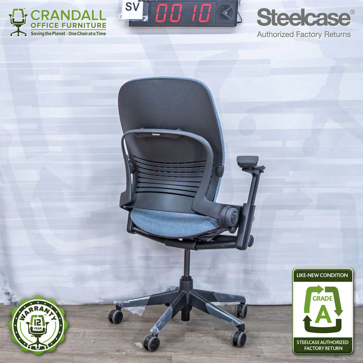 SL-0010 - Steelcase V2 Leap - Grade A - Image 2