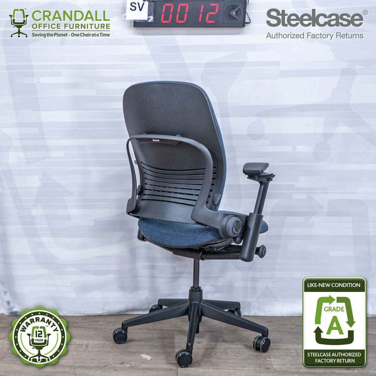 SL-0012 - Steelcase V2 Leap - Grade A - Image 2