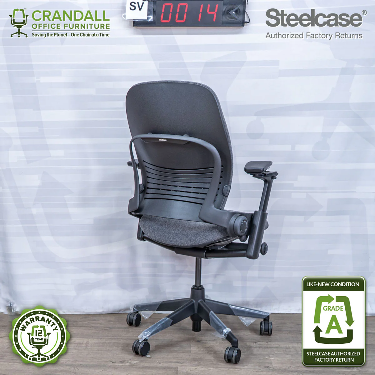 SL-0014 - Steelcase V2 Leap - Grade A - Image 2