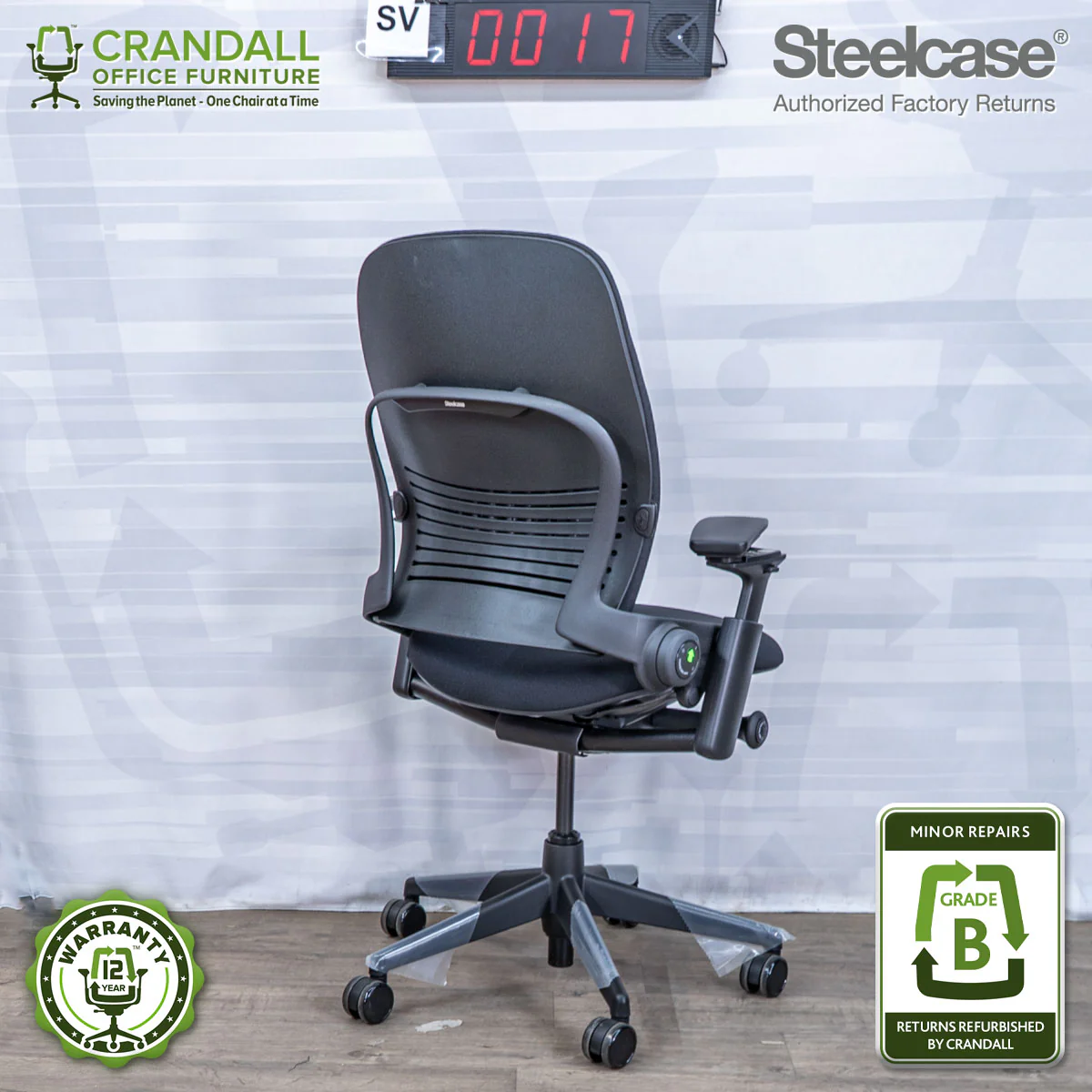 SL-0017 - Steelcase V2 Leap - Grade B - Image 2