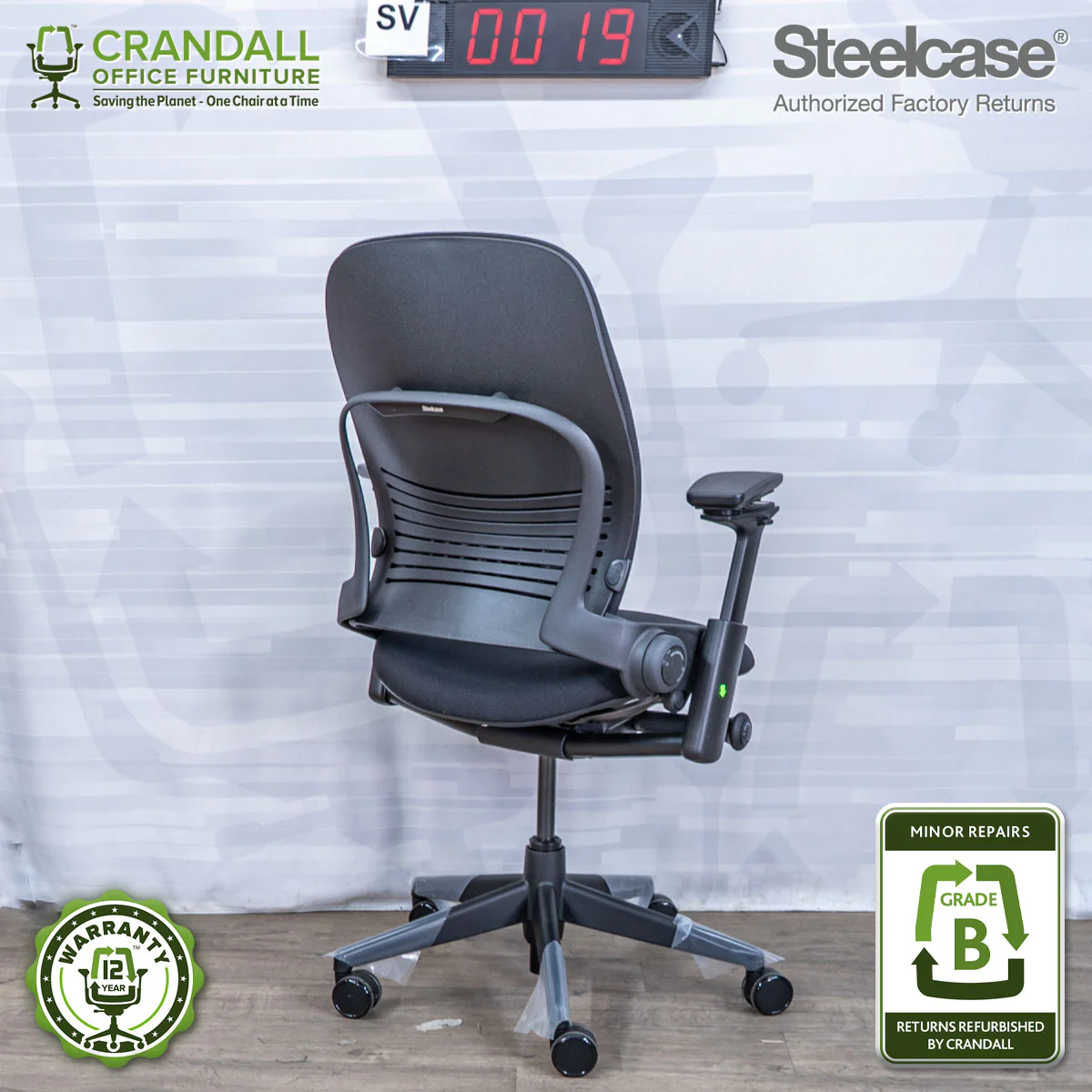 SL-0019 - Steelcase V2 Leap - Grade B - Image 2