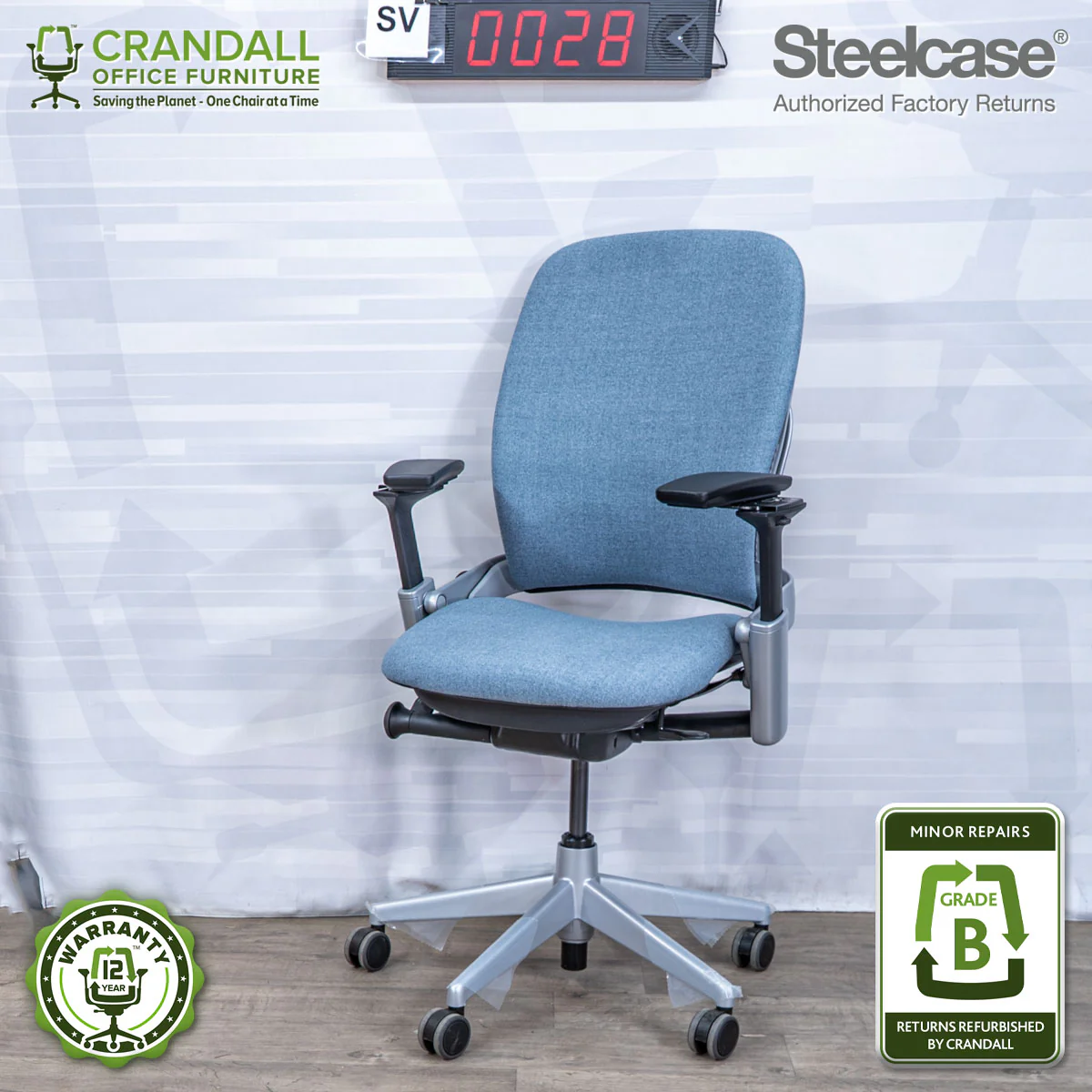SL-0028 - Steelcase V2 Leap - Grade B
