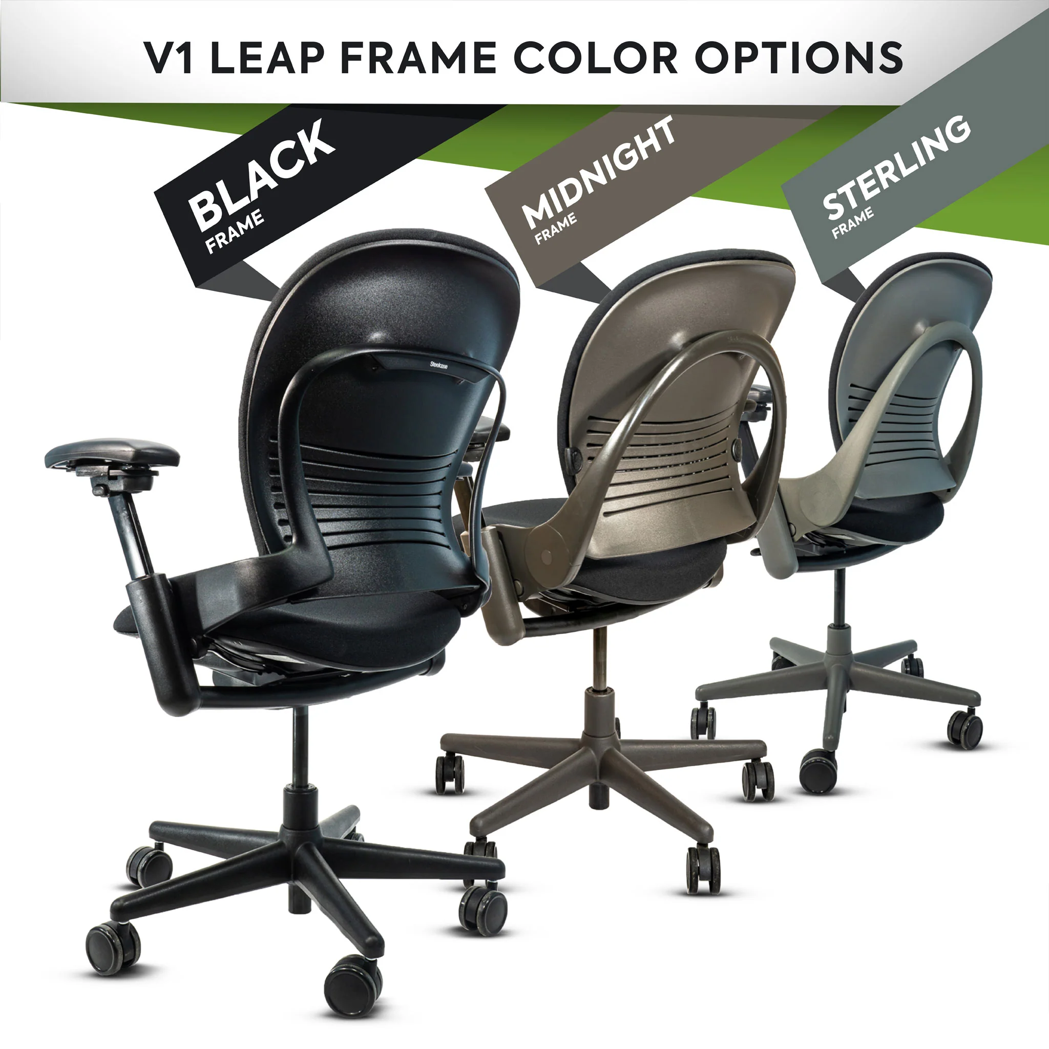 Steelcase Leap V1 Ergonomic Office Chair - Remanufactured by Crandall - Image 4